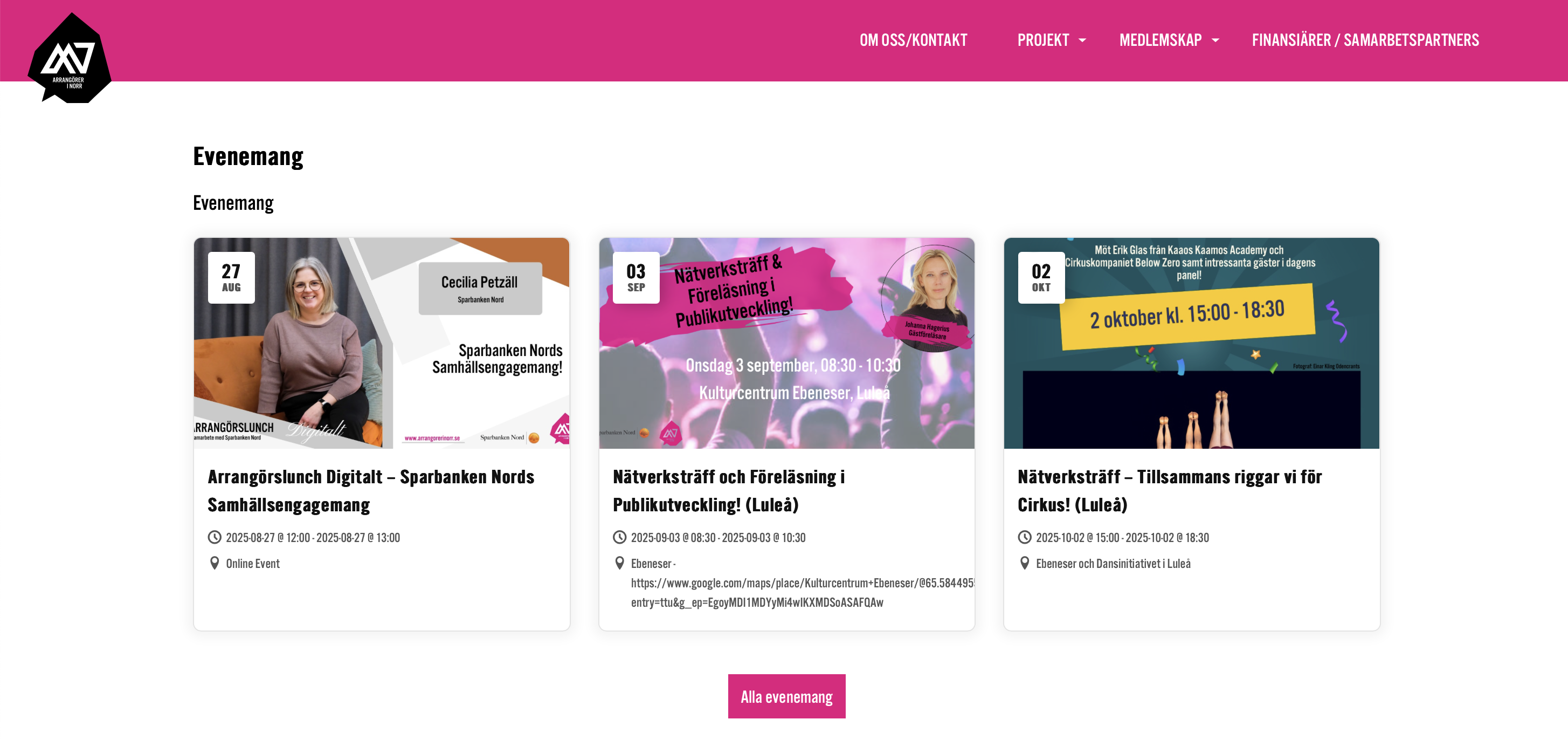 Hurra! Vi har blivit med Evenemangskalender!