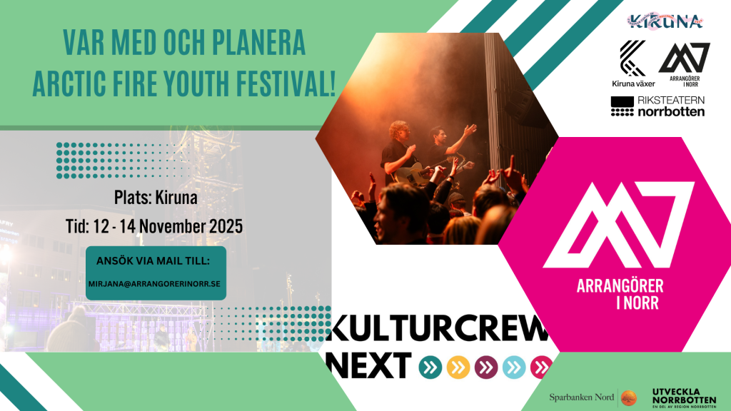 Är du 18 - 25 år och vill åka till Kiruna i två dagar i november?