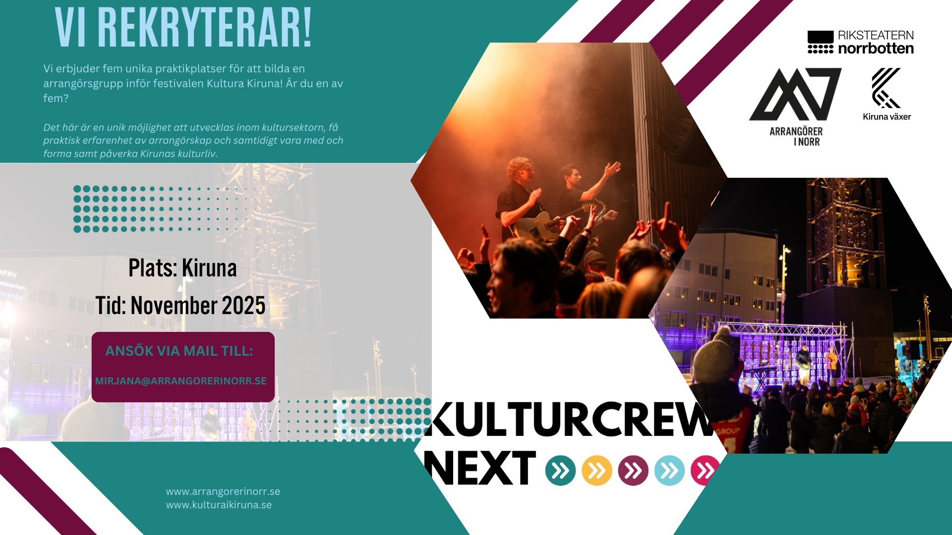 Vill du vara med och forma framtidens kulturliv i Kiruna?
