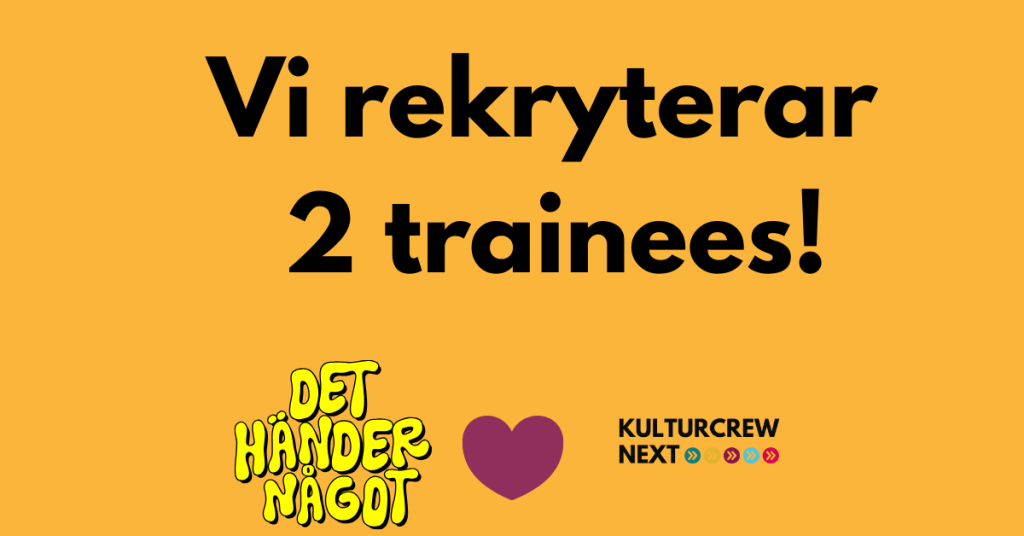 KulturCrew Next - Vi rekryterar till festival i januari!