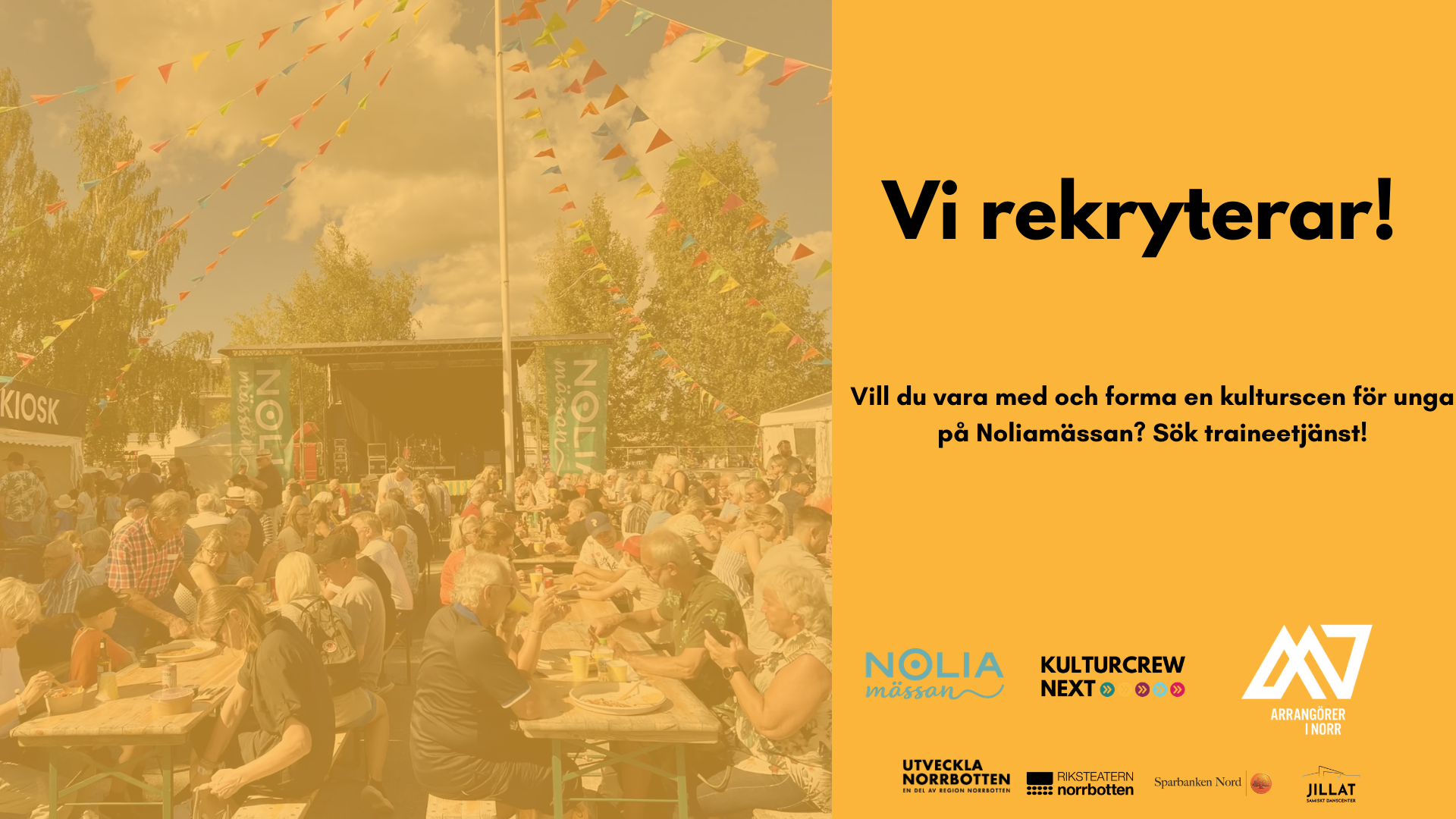 Vill du vara med och forma en scen för unga under Noliamässan?